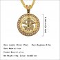 Costume Gold Chain for Men Hip Hop Diamond Dollar Pendant Necklace Golden