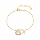Creative Love Ring with Fashionable Bracelet for girls white