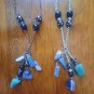 Crystal Chunky Dangle Amethyst & Aventurine Red Copper Chain Necklace Red Copper Chain