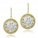 Crystal Ice Aurora Borealis Crystal Rocks Dangle Earrings Made with Swarovski Elements EGBR13379CAB