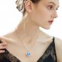 Crystal Necklaces Mothers Day Gifts Anniversary Birthday Gifts for Her blue