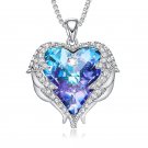 Crystal Necklaces Mothers Day Gifts Anniversary Birthday Gifts for Her white
