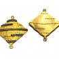 CZ Gold Plated Connectors; Bracelet Connector; JewelDIY Jewelry Bulk Charms 42x35mm Default Title
