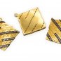 CZ Gold Plated Connectors; Bracelet Connector; JewelDIY Jewelry Bulk Charms 42x35mm Default Title