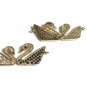 CZ Micro Pave Connector; Bird Connectors; Swan Jewelry Findings Jewelry Supplies DIY Jewelry Gold