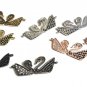 CZ Micro Pave Connector; Bird Connectors; Jewelry Findings Jewelry Supplies DIY Jewelry Rose gold