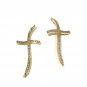 CZ Micro PavSilver Cross Bracelet Connector Jewelry Findings for DIY Jewelry Making 1 Pc Platinum