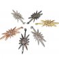 CZ Micro Pave North Star Charm; Pave Charms; Jewelry Findings;Bulk Charms 53.4x17.1x3mm 1 Pc Gold