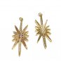 CZ Micro Pave North Star Charm; Pave Charms; Jewelry FindBulk Charms 53.4x17.1x3mm 1 Pc Rose gold