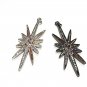 CZ Micro Pave North Star Charm; Pave Charms; Jewelry FindBulk Charms 53.4x17.1x3mm 1 Pc Rose gold