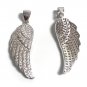 CZ Micro Pave Sterling Silver Wing PendMemorial Gift Sympathy Gift Remembrance Gift Default Title