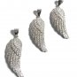 CZ Micro Pave Sterling Silver Wing PendMemorial Gift Sympathy Gift Remembrance Gift Default Title