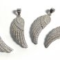 CZ Micro Pave Sterling Silver Wing PendMemorial Gift Sympathy Gift Remembrance Gift Default Title