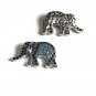 CZ Micro Pave Turquoise ElephantJewelry Findings for Jewelry Making Bulk Beads 18.5x11x4.5mm Gold
