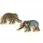 CZ Micro Pave Turquoise ElephantJewelry Findings for Jewelry Making Bulk Beads 18.5x11x4.5mm Gold
