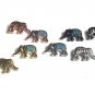 CZ Micro Pave Turquoise ElephantJewelry Findings for Jewelry Making Bulk Beads 18.5x11x4.5mm Gold