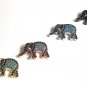 CZ Micro Pave Turquoise ElephantJewelry Findings for Jewelry Making Bulk Beads 18.5x11x4.5mm Gold
