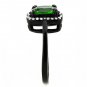 DA029 - IP Black(Ion Plating) Stainless Steel Ring with AAA Grade CZ in Emerald
