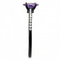 DA032 - IP Black(Ion Plating) Stainless Steel Ring with AAA Grade CZ in Amethyst