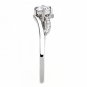 DA144 - High polished (no plating) Stainless Steel Ring with AAA Grade CZ in Clear