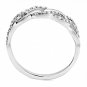 DA163 - High polished (no plating) Stainless Steel Ring with AAA Grade CZ in Clear