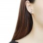 DA369 - High polished (no plating) Stainless Steel Earrings with AAA Grade CZ in Clear Default Title