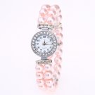 Delicate Small Dial Casual Watch With Round Diamond Decoration Royal blue