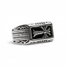 Detailed Cross Stainless Steel Ring - SCR2220
