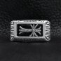 Detailed Cross Stainless Steel Ring - SCR2220