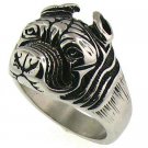 Detailed Pit Bull Stainless Steel Ring - SCR4043