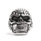 Detailed Skull Stainless Steel Ring - SCR4051