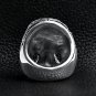 Detailed Skull Stainless Steel Ring - SCR4051