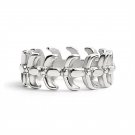Detailed Spine Stainless Steel Ring - SCR3052