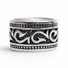 Detailed Tribal Stainless Steel Ring - SCR4017