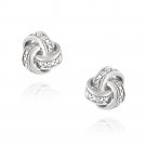 Diamond Accent Love Knot Earrings EBR13123