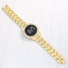 Diamond LED new Korean version simple steel strap LED ladies watch black