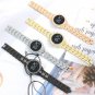 Diamond LED new Korean version simple steel strap LED ladies watch gold