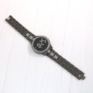 Diamond LED new Korean version simple steel strap LED ladies watch silver