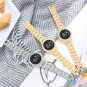 Diamond LED new Korean version simple steel strap LED ladies watch silver