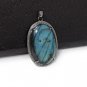 Diamond Pendant; LGemstone Jewelry Sterling Silver Pendant Gemstone Diamond Pendant Default Title