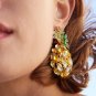Diamond Pineapple Acrylic Earrings AB color