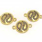 Disc Connector; Gold Connector; Bracelet ConnectoDIY Jewelry Disc Charm DIY Jewelry Default Title