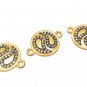 Disc Connector; Gold Connector; Bracelet ConnectoDIY Jewelry Disc Charm DIY Jewelry Default Title