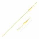 Double Extendable Diamond Cut Cable Chain in 14k Yellow Gold (1.2mm)