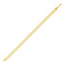 Double Interlocking Link Bracelet in 10k Yellow Gold