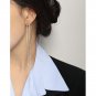 Elegant Beads Women 925 Sterling Silver Dangling Earring(Single) Rhodium (Single)