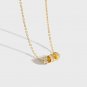 Elegant CZ Lucky Beads 925 Sterling Silver Necklace Silver