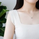 Elegant CZ Lucky Beads 925 Sterling Silver Necklace Yellow Gold
