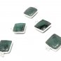 Emerald Charms; Gemstone Charms; Sterling Silver CharmsBracelet Charms 14X11mm 1 Pc Default Title