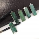 Emerald Charms; Gemstone Charms; Sterling Silver CharDIY Earrings 31.75X10.5mm 1 Pc Default Title